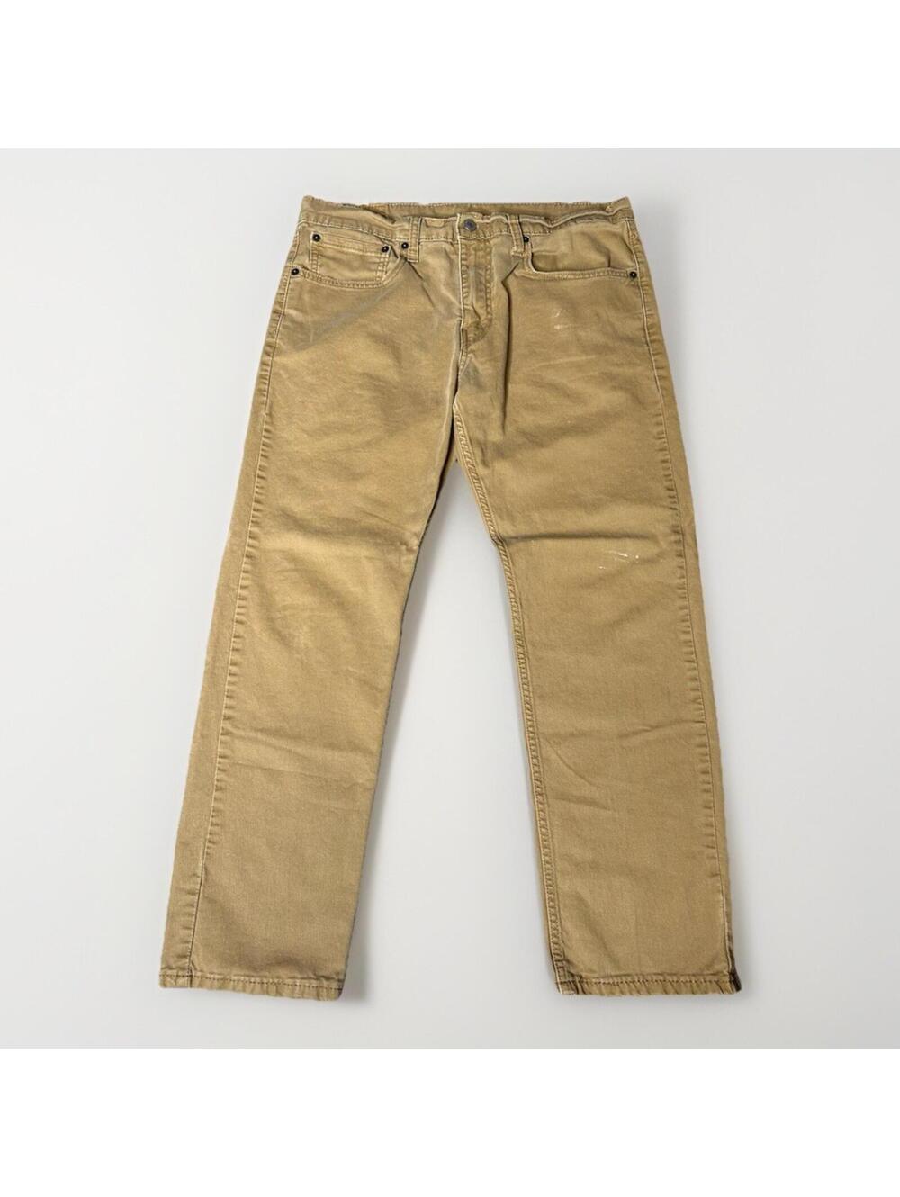 Levis 502 Pants Mens 34x30 Tan Khaki Chino Regular Taper